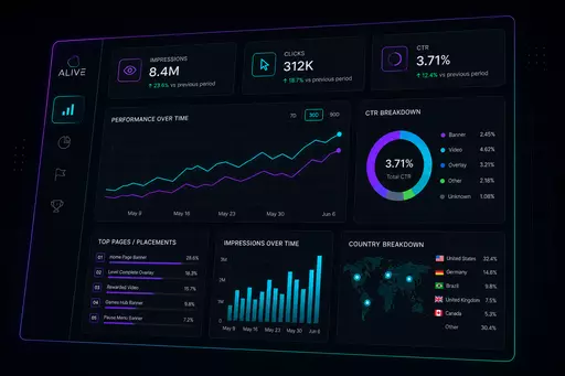 Sponsor reporting statistics preview