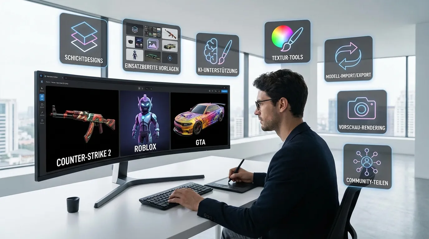 Top 7 Features for Creating Professional Game Skins Online
