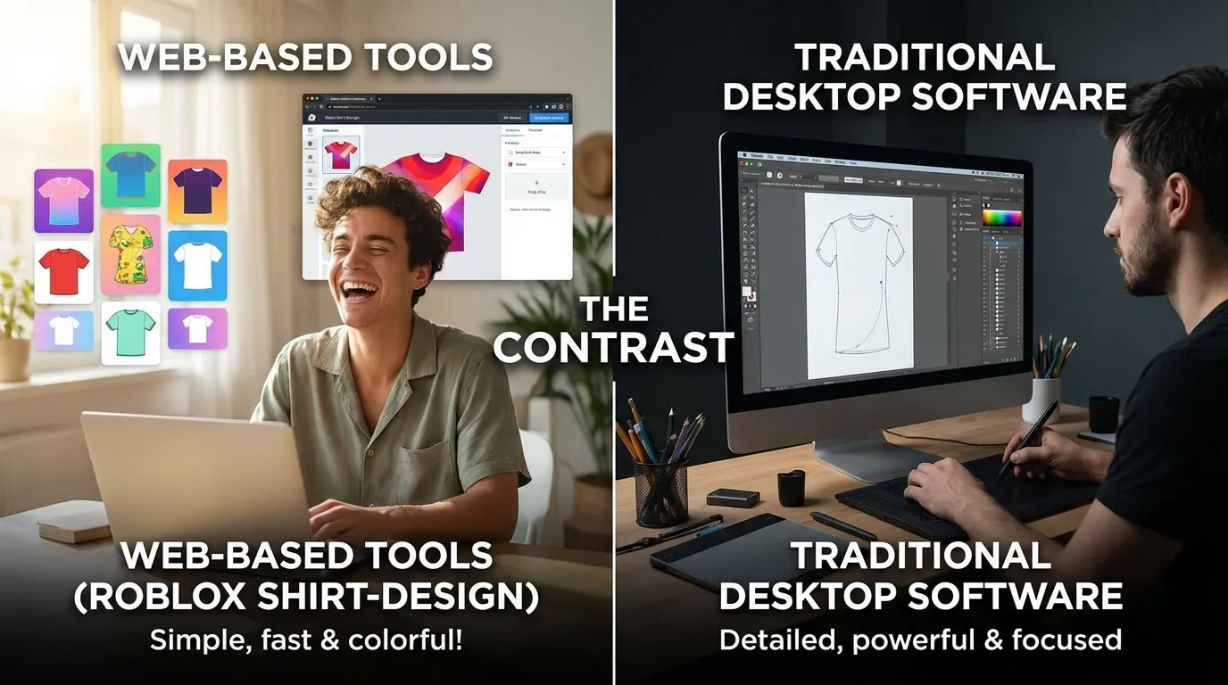 Roblox Shirt Design: Tools vs. Traditional Methods